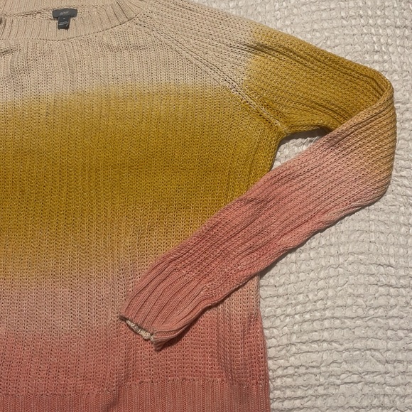 AERIE Ombré Pink/Yellow Sweater - Picture 3 of 9